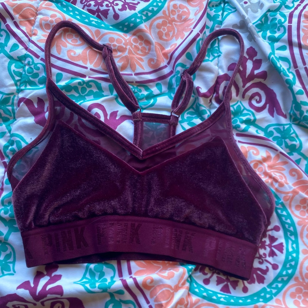 PINK Victoria's Secret Velvet Bralette